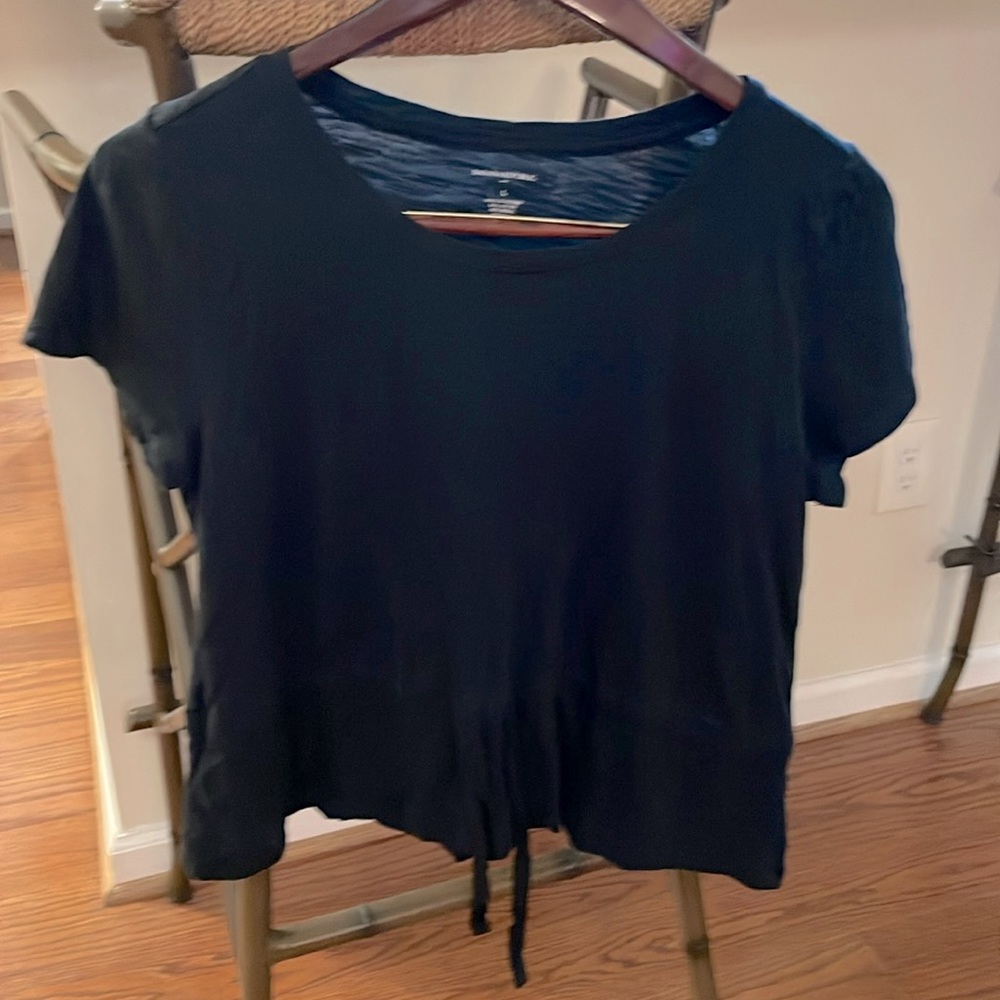 Banana republic tops and cotton one is black one is white $15 for both